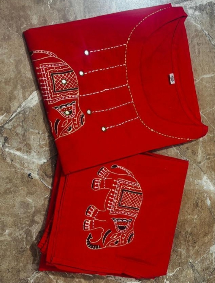 Jaypuri Hand Blocked Print Kurti - Image 2